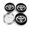 Toyota 2026 Neue Radkappen 4 Stück 60mm Auto Radnabenkappe Logo Aufkleber Felgenabdeckung Emblem Aufkleber Toyota Corol Autoaufkleber
