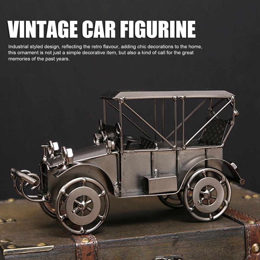 Antique Vintage Cars Model Industrial Design Decoration Creative Crafts Iron Retro Car Models For Home Decoration