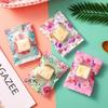 100Pcs Floral Cookie Bag Candy Wrapper Pastry Bag Homemade Handmade Biscuit Plastic Packing For Wedding Party Kitchen