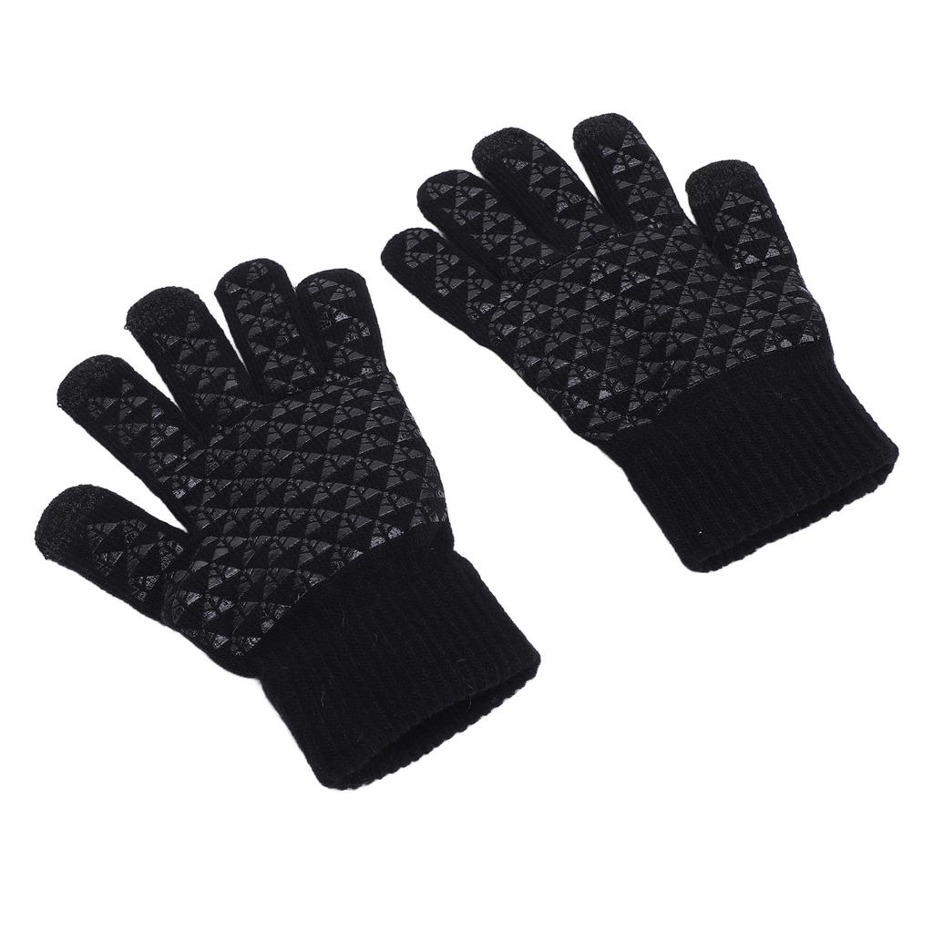 1 Pair USB Heated Gloves Winter Warm Heated Gloves Thickened Touchscreen Gloves for Office Workers a