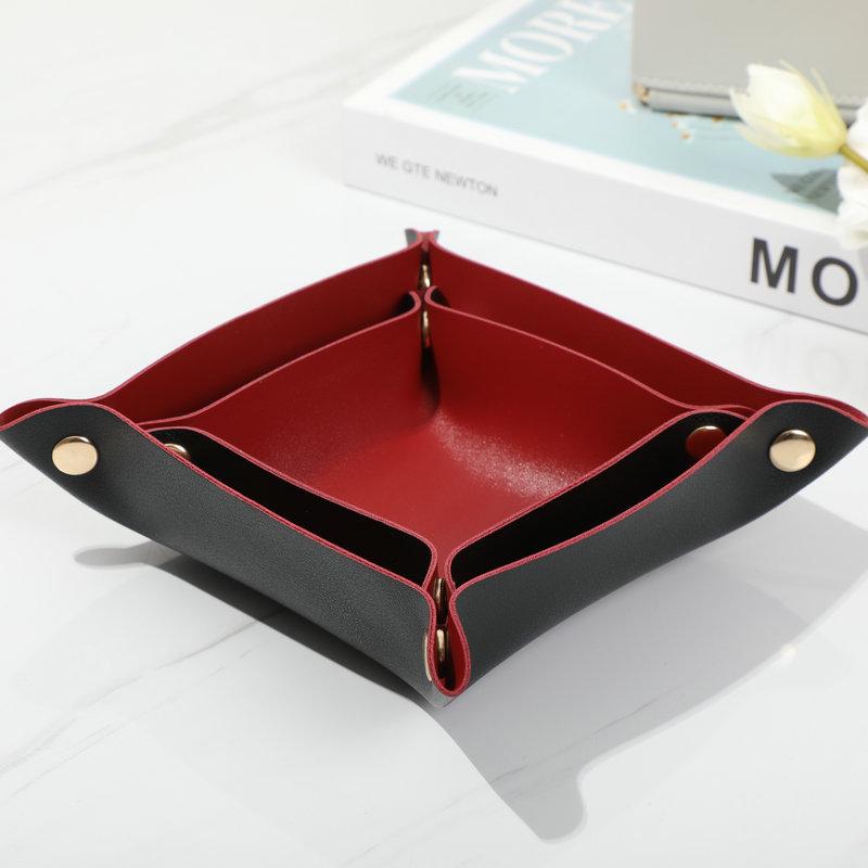 Leather Key and Jewelry Storage Tray 