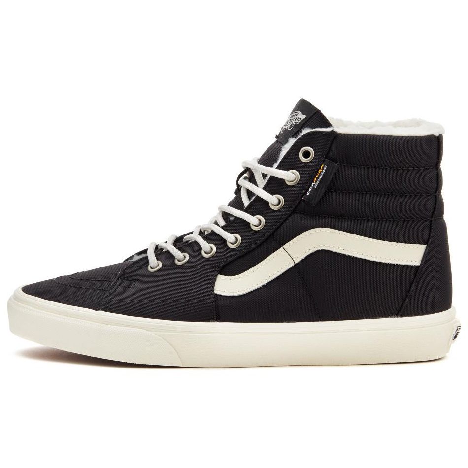 Vans Sk8 Cordura Sherpa Fleece Casual High-Top Skate Shoes Unisex Sneakers Black White VN0A4BVT1KP