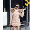 Winter new women's cotton-padded clothes women's medium and long slim-fitting fashion big fur collar cotton-padded clothes women's jackets are in