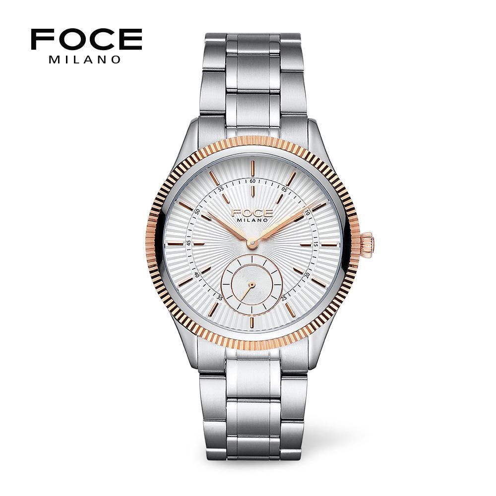 Poche 40Mm Men'S Small Seconds Metal Watch Fm2117Gm-Wrg