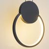 Modern Moon Eclipse Acrylic LED Pendant Light Restaurant Cafe Bar Long Pendant Lamp Sofa TV Background Wall Hanging Lamps