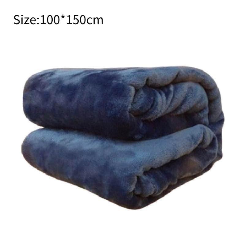 Lightweight Flannel Polyester Blanket In Various Colors For Modern Style Bedrooms