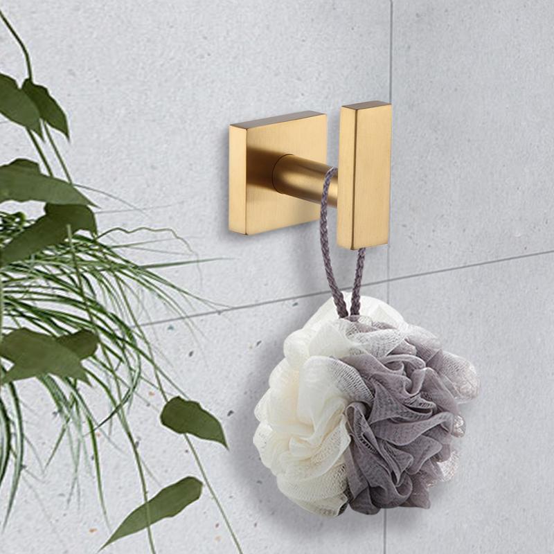 Bath Wall Hook 304 Stainless Steel Stable Modern Hanger Bathroom Cloth Hanger Bath Robe Holder For Household Use Home Mirror