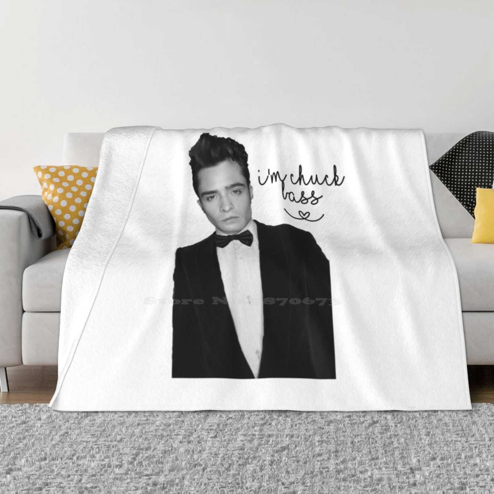 Я Чак Басс Высококачественный Удобный Диван-Кровать Мягкое Одеяло Чак Басс Сплетница Xoxo Дэн Серена Блэр Хэмфри Уолдорф Нейт 30x40in