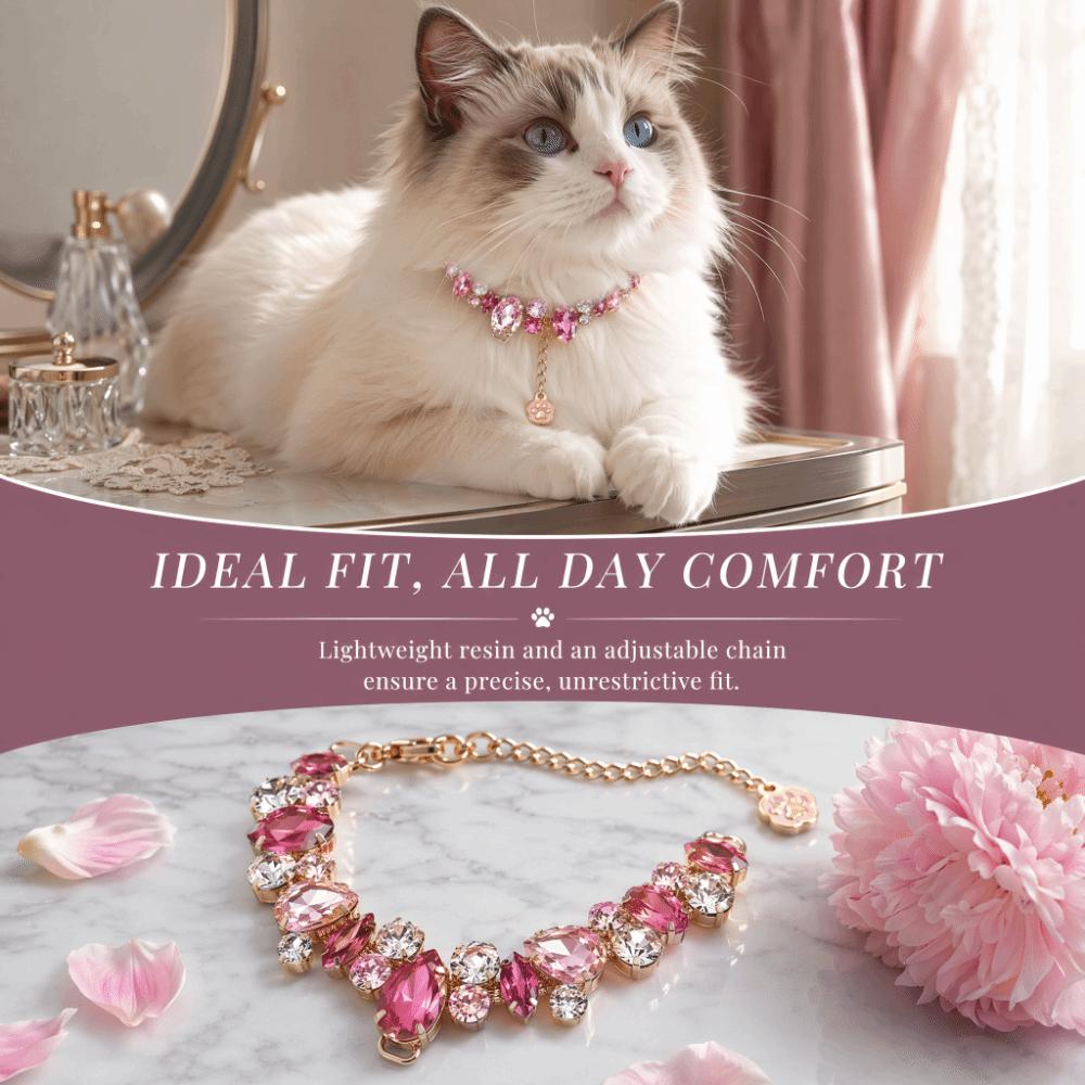 Full Diamond Pet Necklace Adjustable Dog Collar Luxury Pet Accessories For Cats