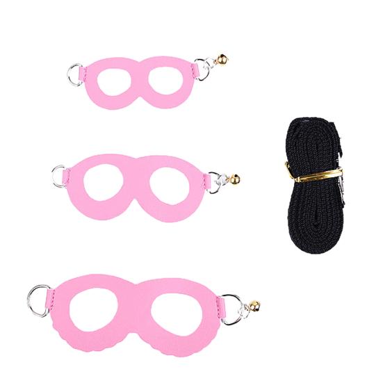 Hamster Leash Set Extended Lanyard Buckle Bells Small Chinchilla Lead Walking Running Chest Strap