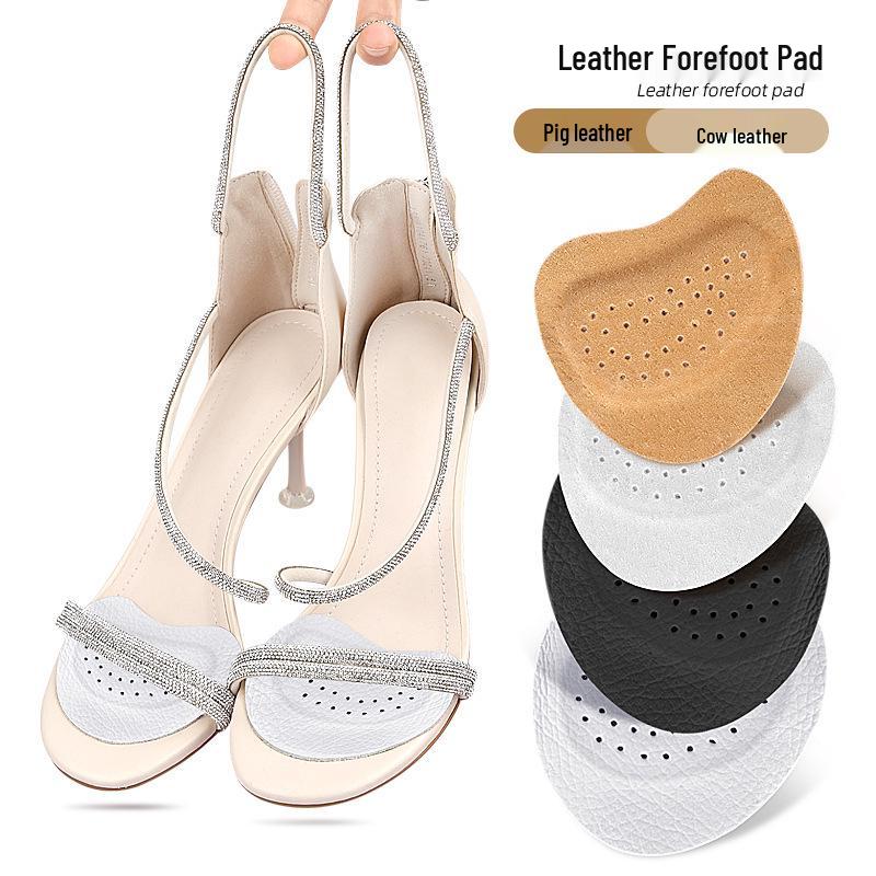 Self-Adhesive Leather Forefoot Pads: Anti-Slip, Shock-Absorbing, Soft Pads for Sandals