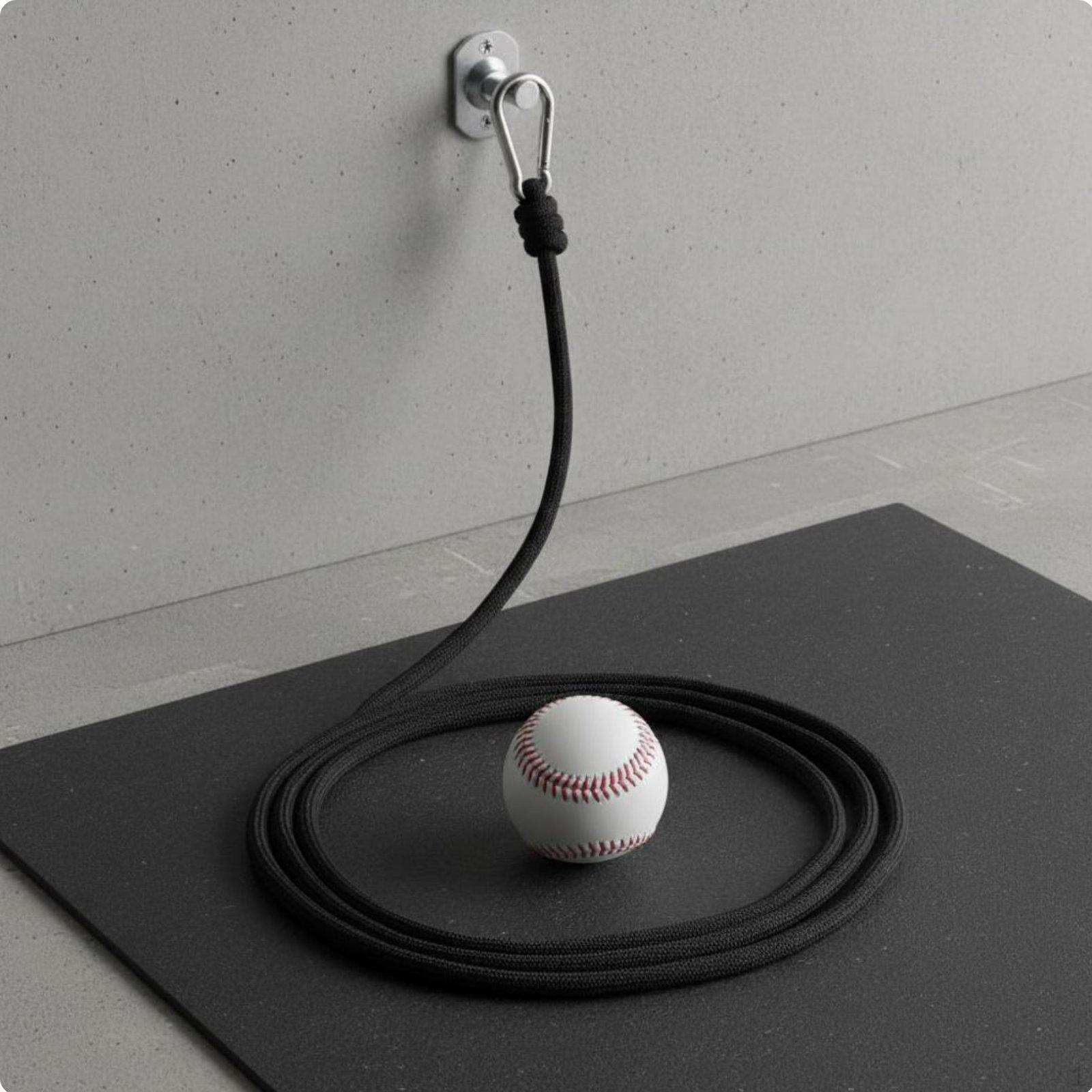 Baseball Swing Training Rope Portable Hanging Construction Solo Batting for Young Athletes,