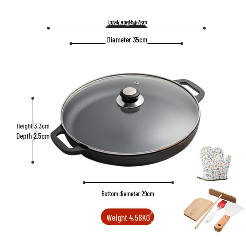 Cast Iron Non-stick Griddle Set