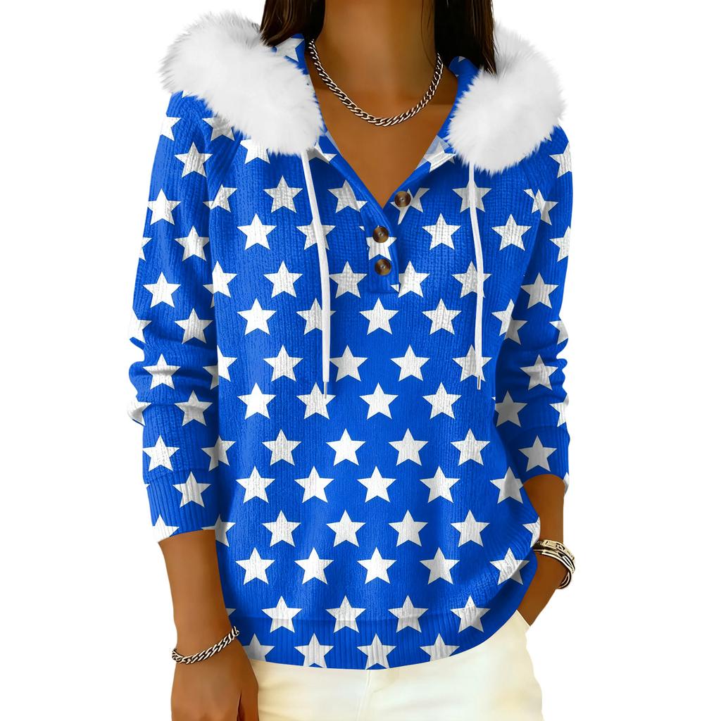 Dámský kabát s dlouhým rukávem a kapucí, zimní teplý kabát-bunda