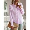 Fall Winter Women's Long Sleeve Shirt Elegant Commute Blouse Top for Casual Daily Office Wear
