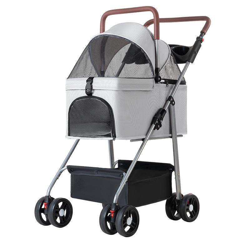 Compact Foldable Pet Stroller for Dogs and Cats
