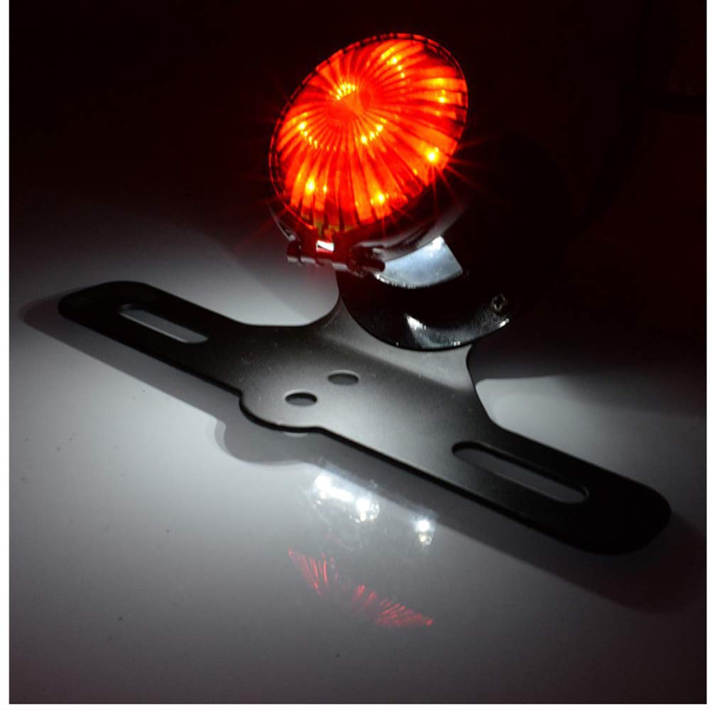 YIBO Motorcycle Triumph Custom Retro Tail Light Tail Brake Lights License Plate Light Bracket