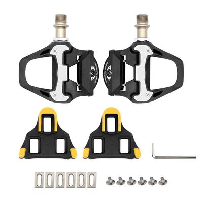 Fahrradpedal- und Schuhplatten-Set kompatibel mit Shimano Leichte, für den Straßenverkehr geeignete SPD-SL-Systeme.