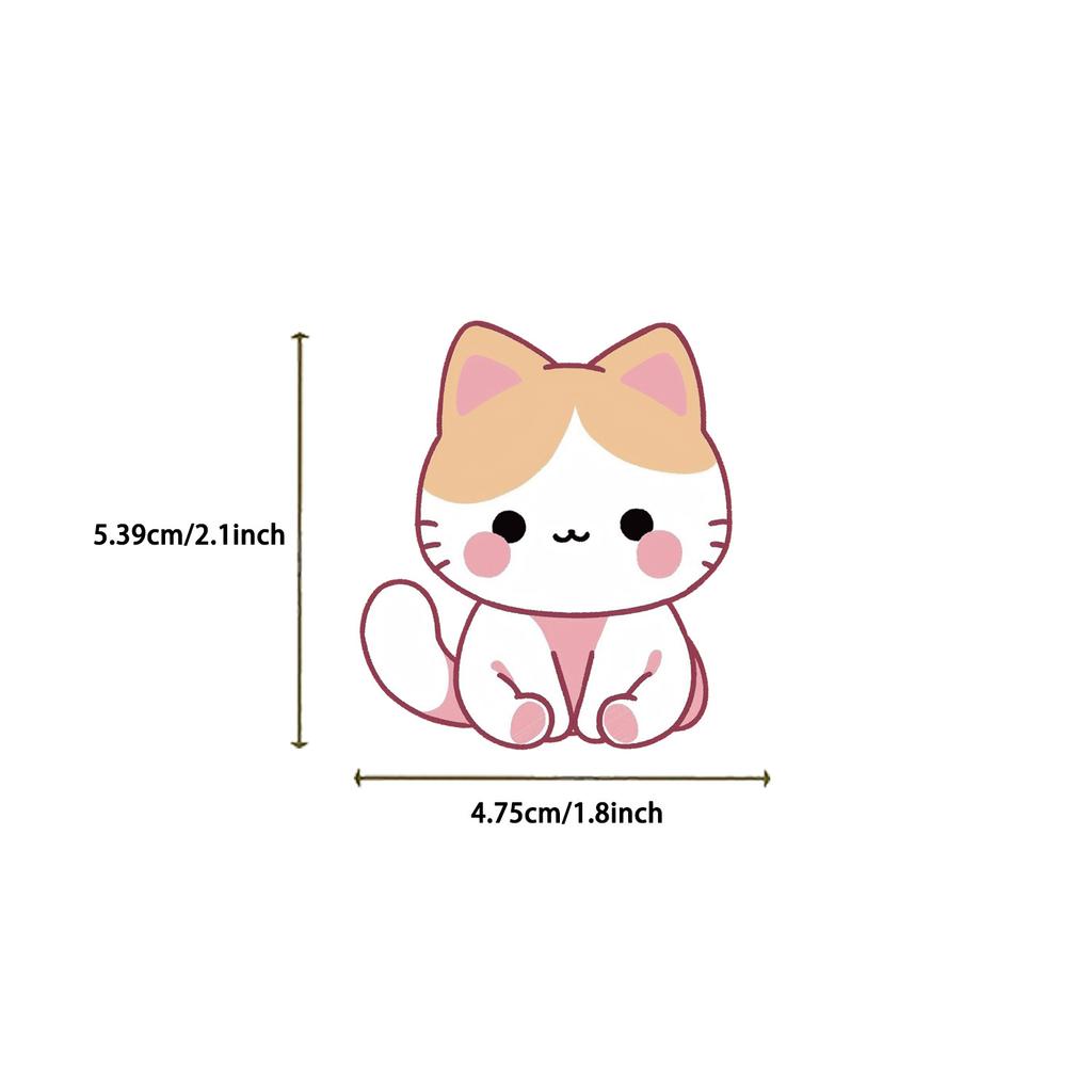 50PCS Cat Cute Creative Fun Stickers DIY Manual Speaker Decoration Luggage Notebook Water Cup Label Waterproof Stickers