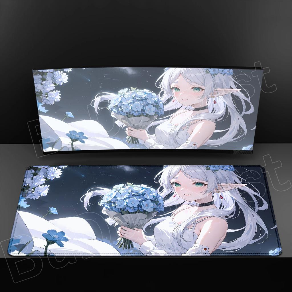 Exquisite Wallpaper Anime Sousou No Frieren Mouse Pad XXL HD Printing Mousepad Hot Large Game Non-slip Rubber MousePad Table Mat