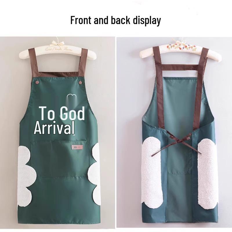 New Arrival Waterproof Hand-Washing Kitchen Apron - Oil-Proof, Stain-Resistant, and Fashionable