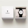 TID Watches Watch No.1 White Dial Black Leather Strap Black Buckle Quartz Inspired by Scandinavian Swedish Design 36mm