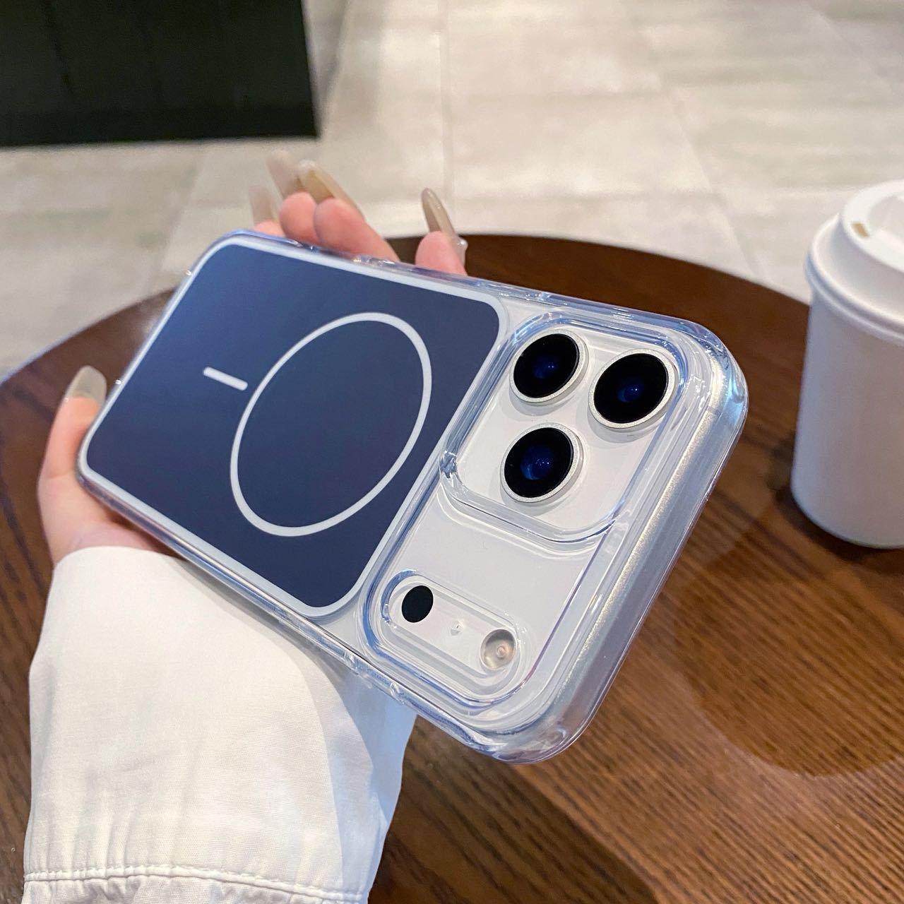 

Leica Magnetic Solid Color Drop-Proof Case for iPhone 17 Pro Max 14Promax синій