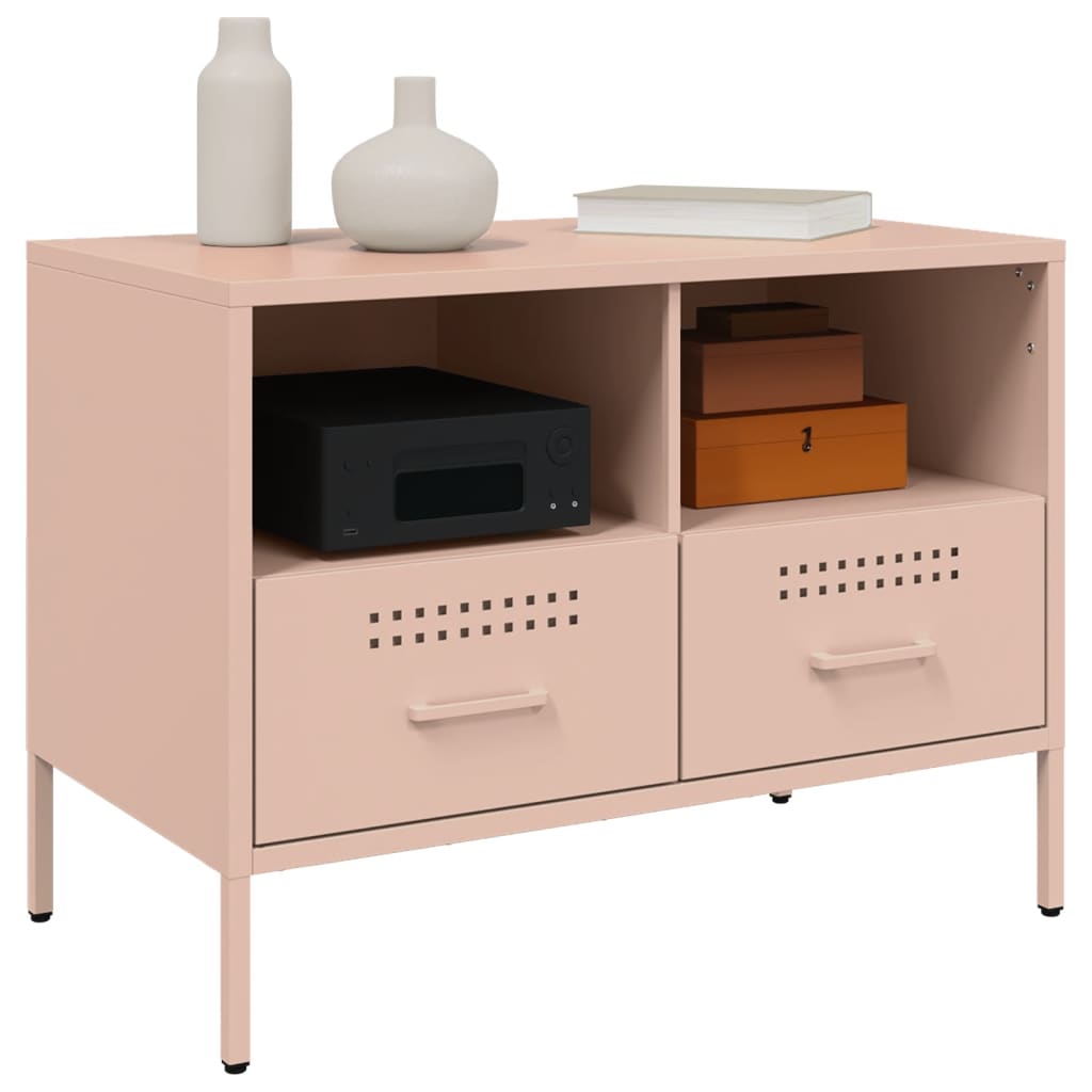 Pink TV Stand 68 X 39 X 50.5 Cm Steel
