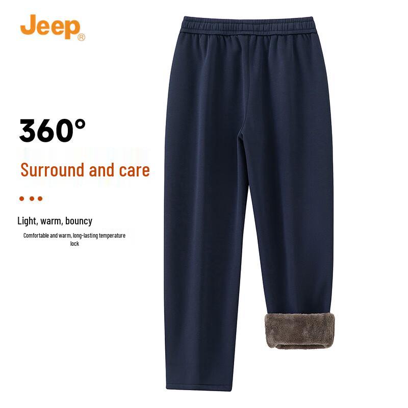 JEEP Men's Winter Warm Corduroy Straight-Leg Pants