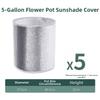 Aluminum Foil Insulation Covers for For flower Pots Set of 5 Protection