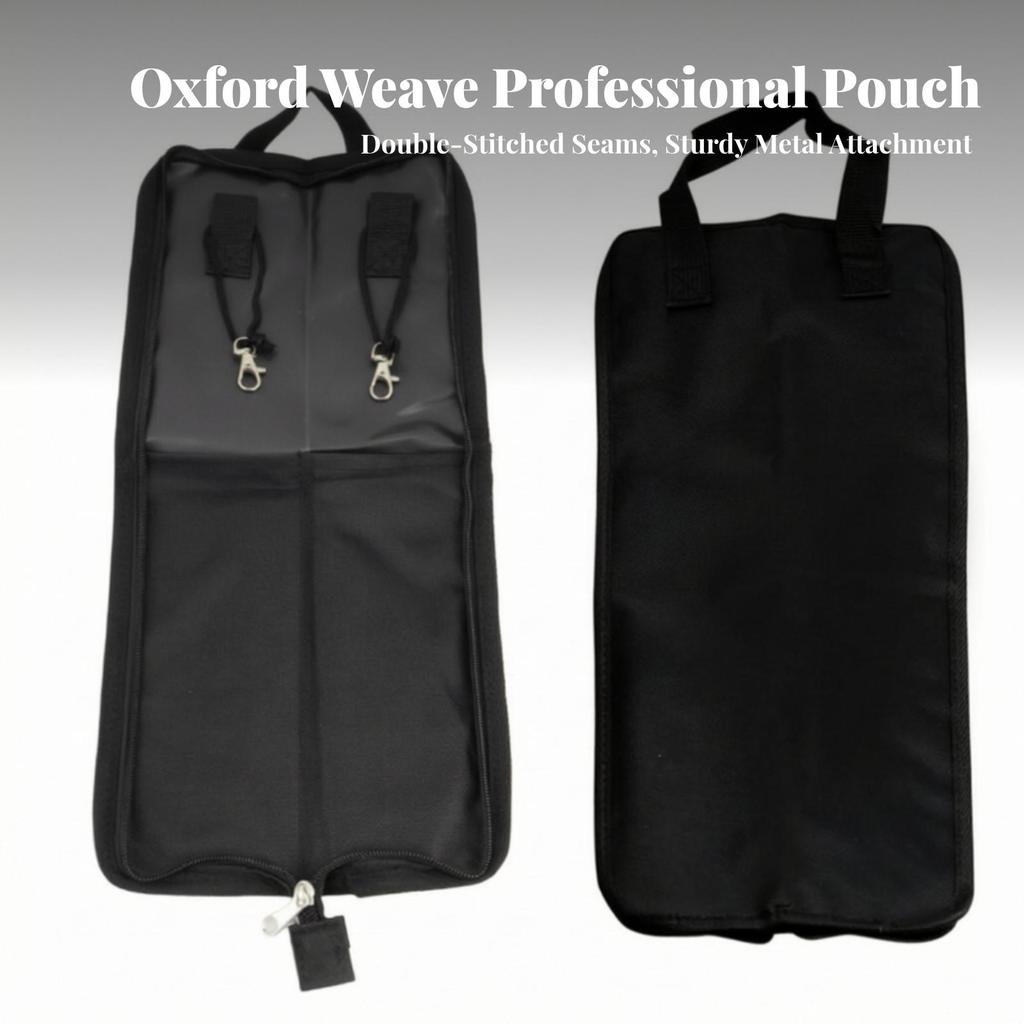 Drumstick Bag with Hanging Straps Portable Carrying Case for Drummers