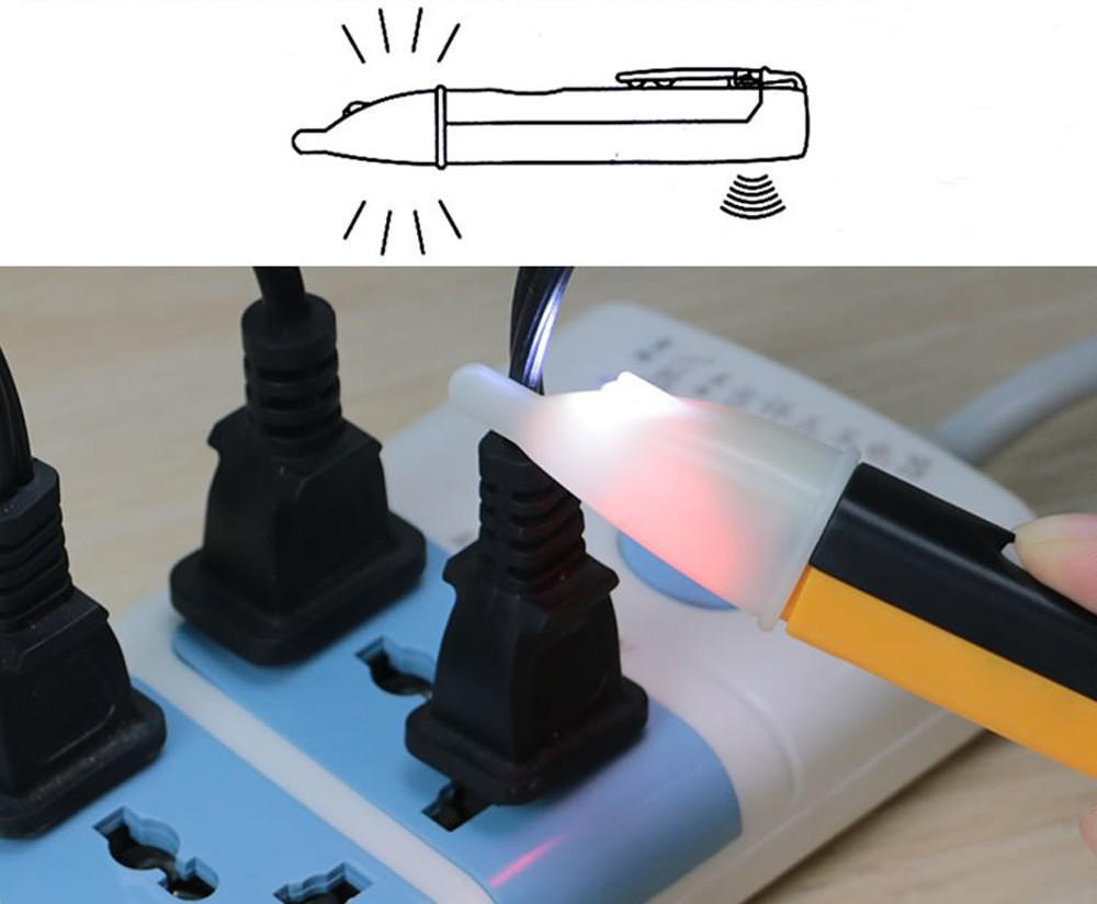 Electrical Inspection Pen With Light Sound Alarm For Circuit Testing And Fault Detection