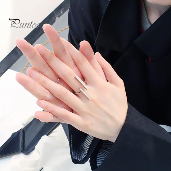 Cycle Ring Opening Skin-friendly Metal Fashion Cool Finger Circle for Dating