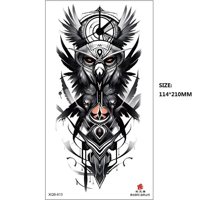 Men'S Auspicious Animal Hand-Painted Color Temporary Waterproof Tattoo Sticker Simulation Tattoo Sticker
