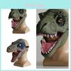 Lustige Jurassic World Dinosaurier Latex Maske Kopfbedeckung T-Rex Halloween Party Kostüm