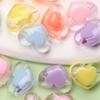 Candy Color For Jewelry Making Loose Beads DIY Crafts 10Pcs 13*17mm Pendant Heart Crafts Wholesale Necklace Bracelet Transparent Acrylic Unisex