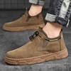 The Four Seasons Fashion Men's Boots Breathable Leather for Casual Work Footwear Classics Retro Style Anti-slip Wearable Boots