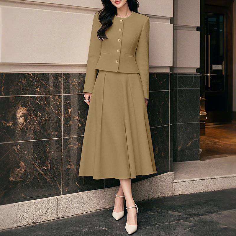 ZANZEA Women Long Sleeve Blouse and Skirts Casual Two Piece Suit Sets