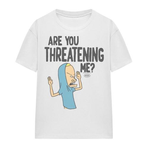 Beavis & Butthead Unisex Adult Are You Threatening Me? T-Shirt