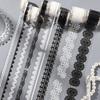 Exquisite Lace - Bordered Adhesive Tapes: Perfect for Handmade Journal Decoration Exquisite Adhesive Decoration Supplies