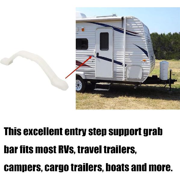 11inch Grab Handle-Entry Door Assist Bar, All Weather Plastic Grab Handle, Entrance Step Support Grab Bar for RVs, Boats Marine, Automotive