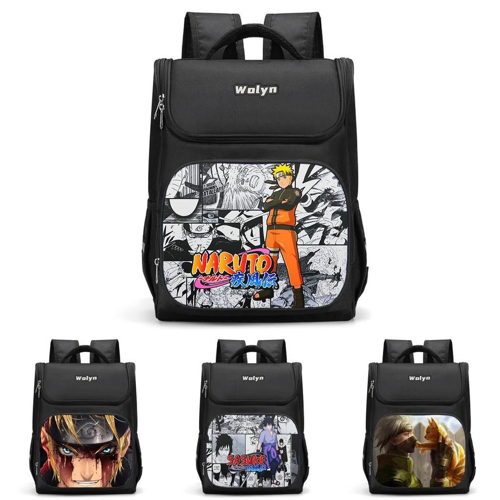 Large Capacity Naruto Sasuke Backpack For Boys And Girls 3d Double Layer