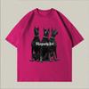 Unisex Sommer Retro Dobermann Grafik T-Shirt - Reine Baumwolle, Lockere Passform
