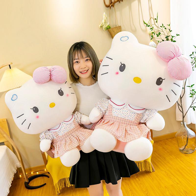Doll Plush Toy Soft Bow Doll Soothing Ragdoll Birthday Gift Girl