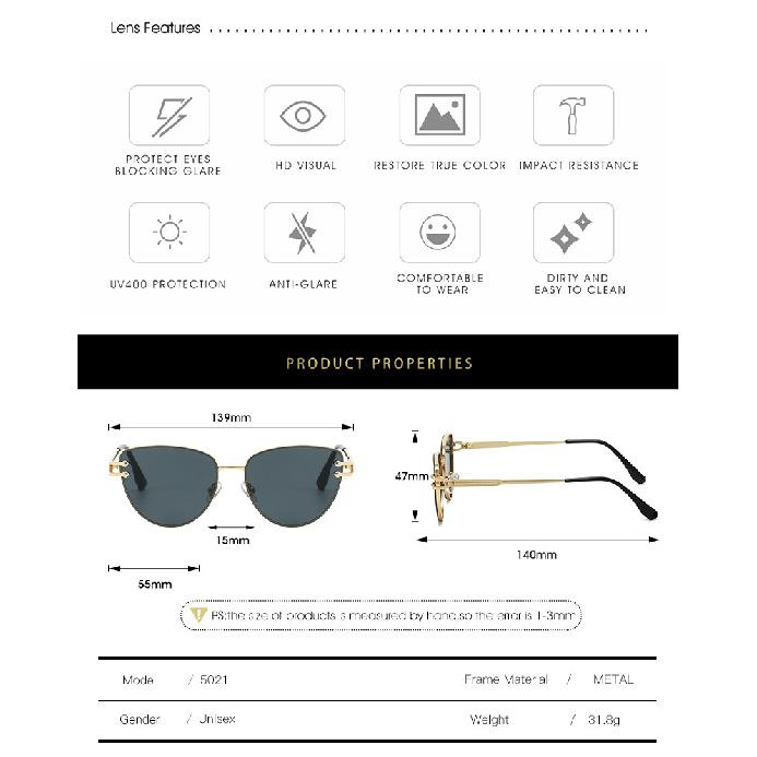 Round-edged triangular frame sunglasses, simple design, UV protection, suitable for driving and outdoor activities