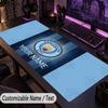 Custom Text Big Mousepad, Extended Desk Pad For Laptop Work GameManchester City