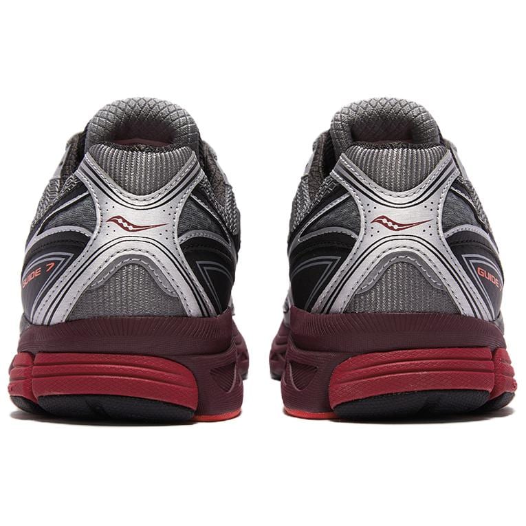 SAUCONY ProGrid Guide 7 Hardloopschoenen Unisex Grijs Rood S101493-1013