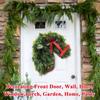 Christmas Garland, Christmas Home Decoration For Decorating Front Door, Wall, Door, Window,Porch, Garden, Home, Party