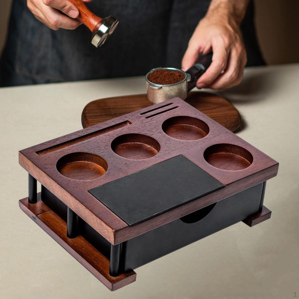 Coffee Tamper Holder for Espresso Station, Organizer Bar Accessories