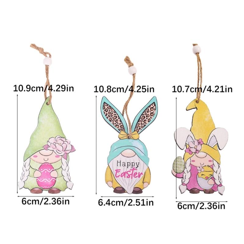 Unique Facelessed Holiday Wood Ornament Hanging Pendant For Holiday Celebration Hanging Decoration